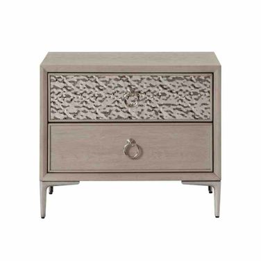 Bashford Nightstand with USB A and C In Natural Oak