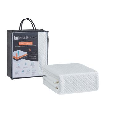 Basic Protector Queen Mattress Protector In White