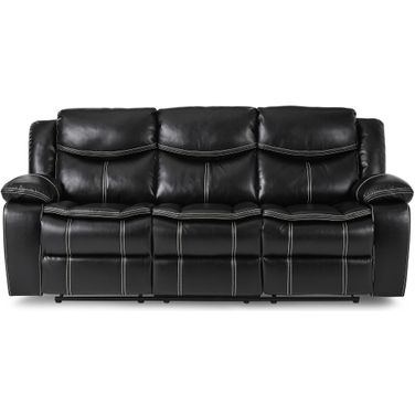Bastrop Black Double Reclining Sofa