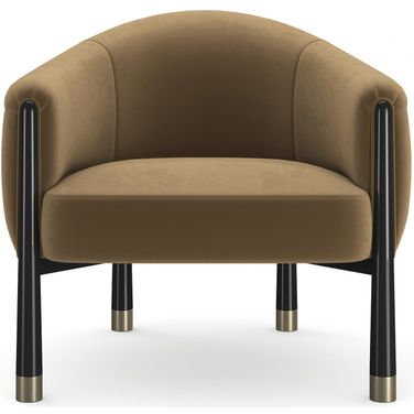 Baton Accent Chair In Brown