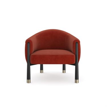 Baton Accent Chair In Red