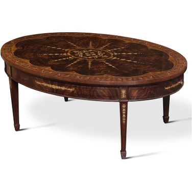 Baton Cocktail Table In Mahogany