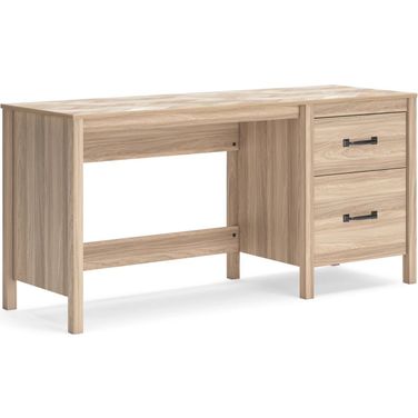 Battelle 60 Inch Home Office Desk In Tan
