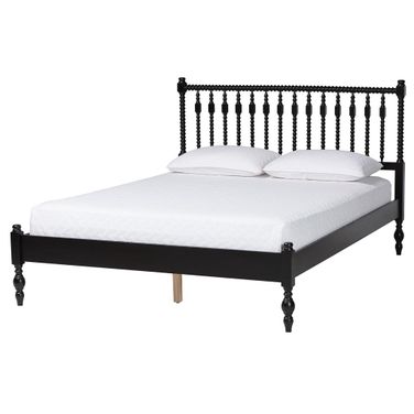 Baxton Studio Callison Spindle Full Platform Bed In Black