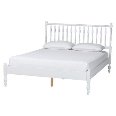 Baxton Studio Callison Spindle Full Platform Bed In White