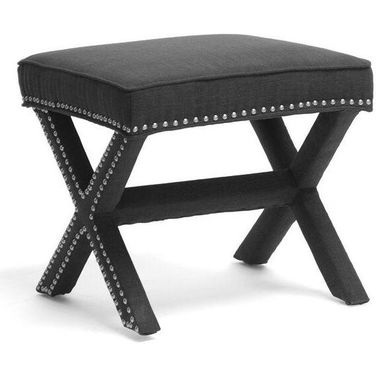 Baxton Studio Marnie Grey Linen Modern Bench