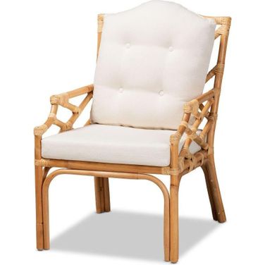 Baxton Studio Sonia Modern And Contemporary Natural Finished Rattan Armchair