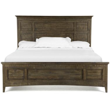 Bay Creek Queen Panel Bed with Storage Rails In Toasted Nutmeg