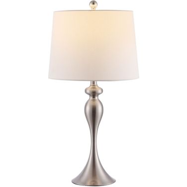 Bayan Iron Table Lamp in Nickel