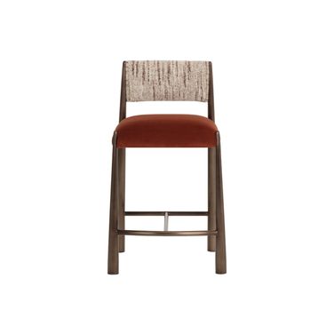 Bayard Counter Stool In Dark Bronze and Terri Nutmeg