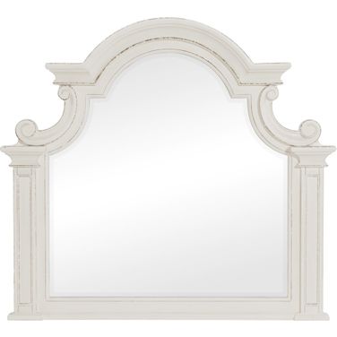 Baylesford Antique White Mirror