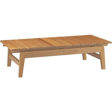 Bayport Outdoor Patio Teak Coffee Table In Natural