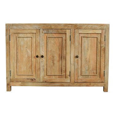 Bayside 54 Inch 3-Door Sideboard In Natural