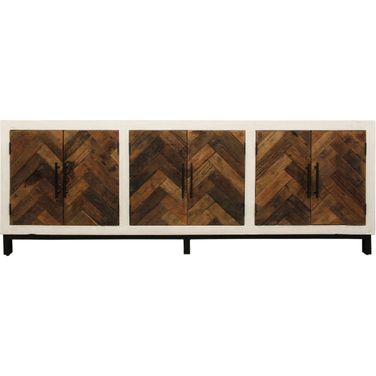 Bayside 6 Door Sideboard In Brown