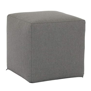 Bazaar 18"Pouf Cube in Heritage Granite