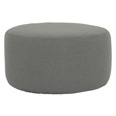 Bazaar 36" Round Coffee Table and Ottoman in Heritage Granite