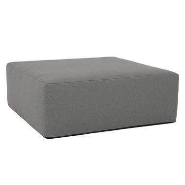 Bazaar 48" Square Coffee Table and Ottoman in Heritage Granite