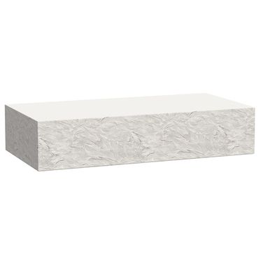 Bazaar Antique Stone Reactangle Coffee Table in Bone White