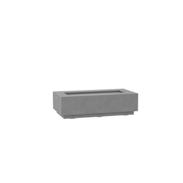 Bazaar Gravelstone Rectangular Fire Table in Gray