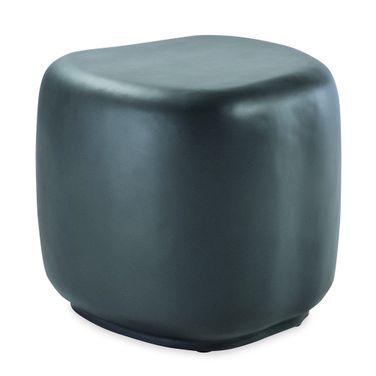 Bazaar Pebble End Table - Gray in Dark Gray