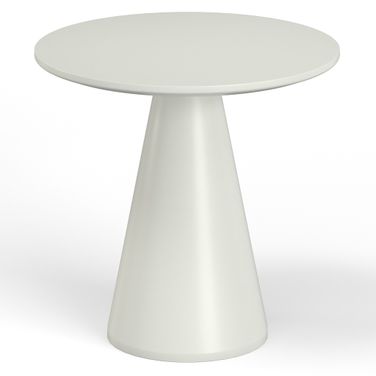 Bazaar Pedestal Pub Table - Bone in Bone White