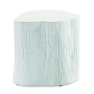 Bazaar Tree Trunk End Table in Light Wood
