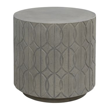 Bazaar Trellis End Table in Aged Stone