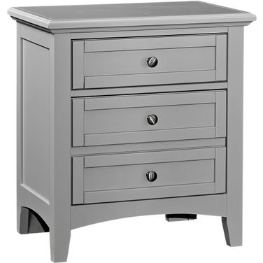 Bonanza Gray 2 Drawer Nightstand