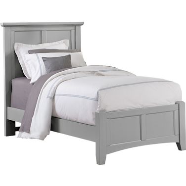 Bonanza Gray Twin Mansion Bed