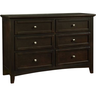 Bonanza Merlot Double 6 Drawer Dresser
