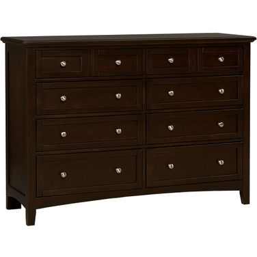 Bonanza Merlot 8 Drawer Triple Dresser