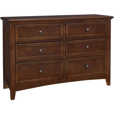 Bonanza Cherry Double 6 Drawer Dresser