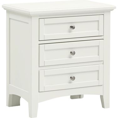 Bonanza White 2 Drawer Nightstand