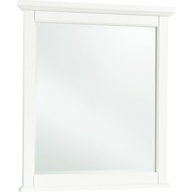 Bonanza White Small Landscape Mirror