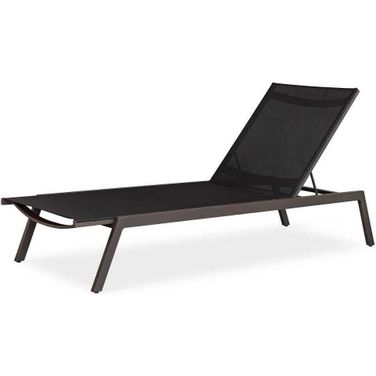 Bea Outdoor Pool Chaise In Black