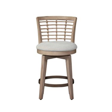 Beach Comber Counter Height Swivel Stool In Brown