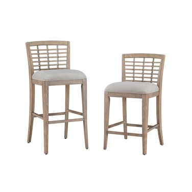 Beach Comber Counter Stool Set of 2 In Brown