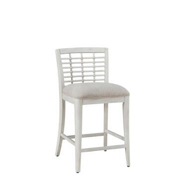 Beach Comber Counter Stool Set of 2 In White