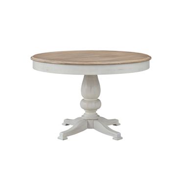 Beach Comber Dining Height Table In Weathered White