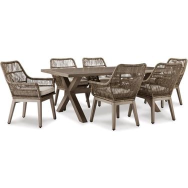 Beach Front Outdoor Rectangle Dining Table - Beige