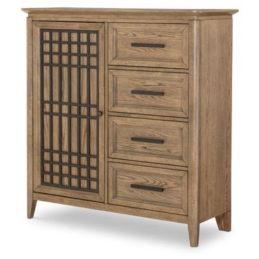 Beacon Hill 1 Door and 4 Drawer Chest In Dusted Barley