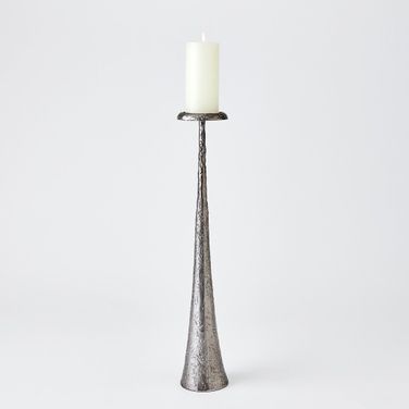 Beacon Large Candle Holder In Gunmetal