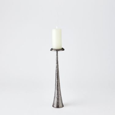 Beacon Medium Candle Holder In Gunmetal