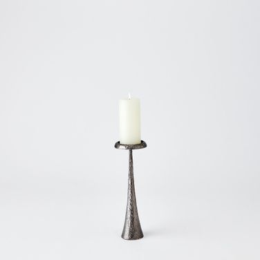 Beacon Small Candle Holder In Gunmetal