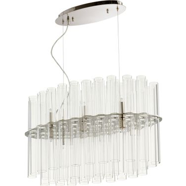 Beaker Polished Nickel 12 Light Small Pendant