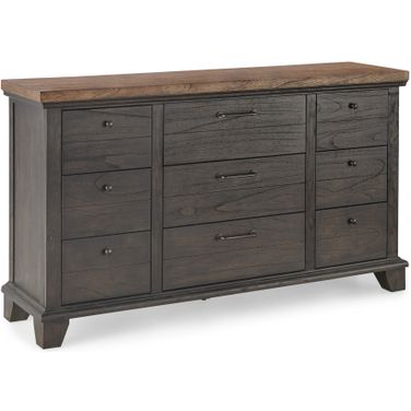 Bear Creek 9-Drawer Dresser In Brown