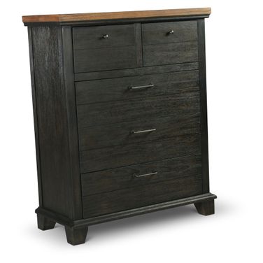 Bear Creek 5 Drawer Chest In Brown