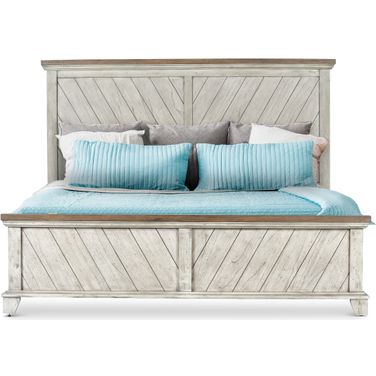 Bear Creek King Bed In Gray
