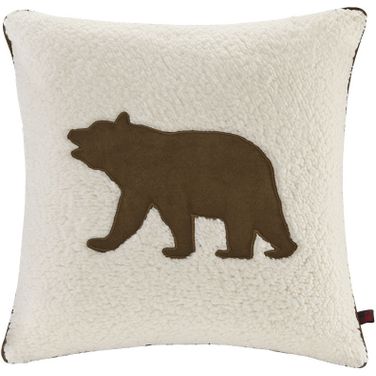 Bear Polyester Pillow In White