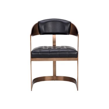 Beaumont Dining Armchair In Cantina Black